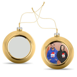 Ornament pentru pomul de Crăciun cu fotografia aleasă de tine