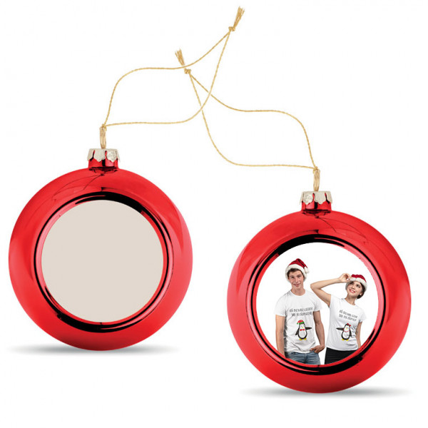 Ornament pentru pomul de Crăciun cu fotografia aleasă de tine