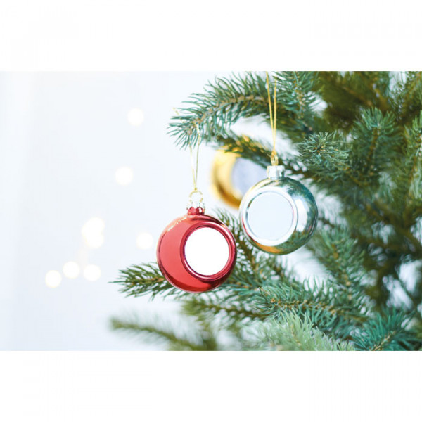 Ornament pentru pomul de Crăciun cu fotografia aleasă de tine