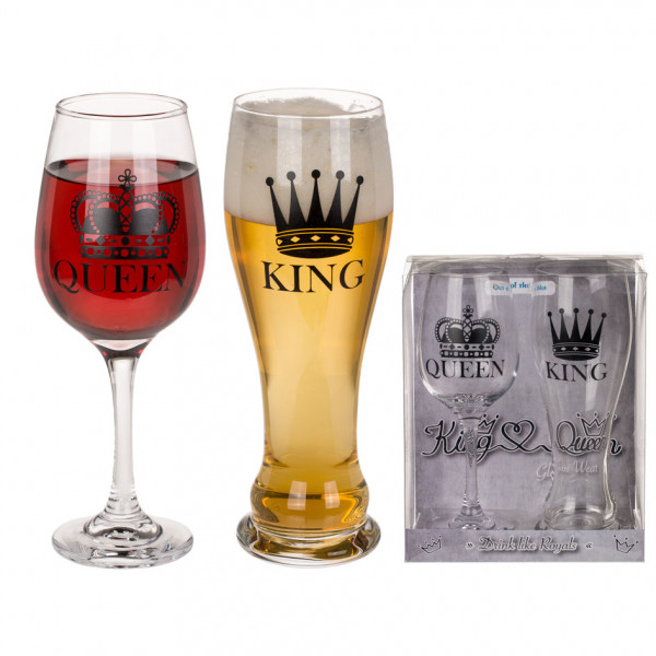 Set de pahare „King & Queen”