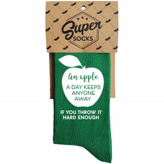 Șosete "An apple a day keeps anyone away"