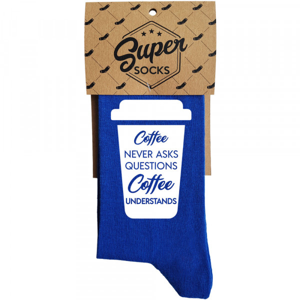 Șosete "Coffee never asks" Șosete "Coffee never asks"