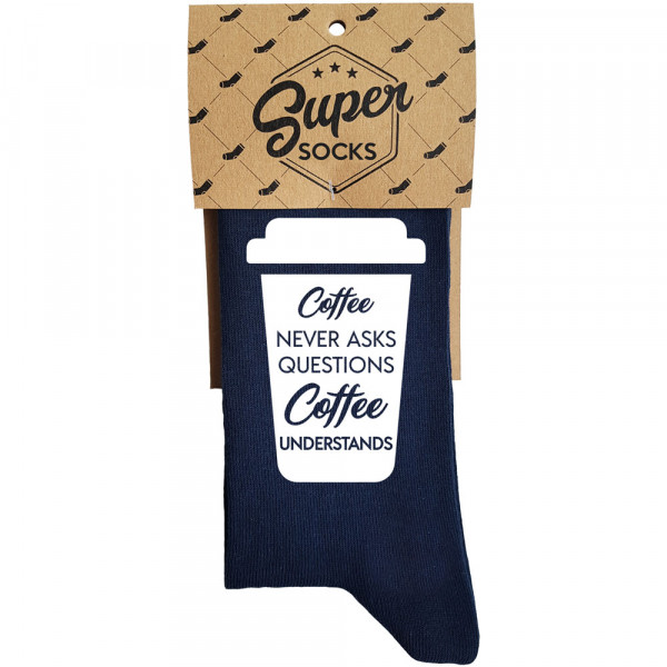 Șosete "Coffee never asks" Șosete "Coffee never asks"