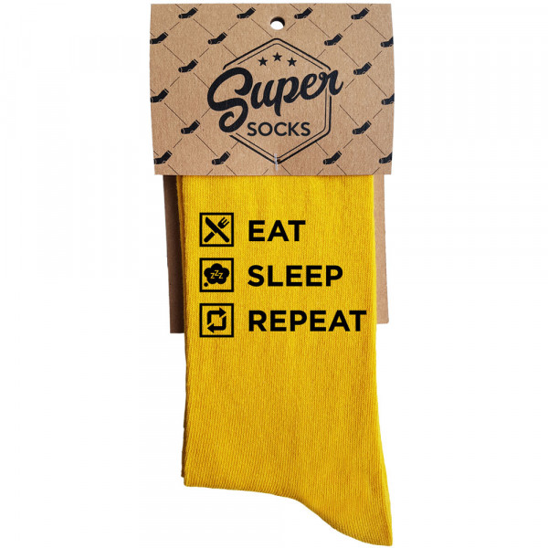 Șosete "Eat. Sleep. Repeat" Șosete "Eat. Sleep. Repeat"