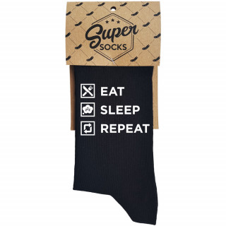 Șosete "Eat. Sleep. Repeat"