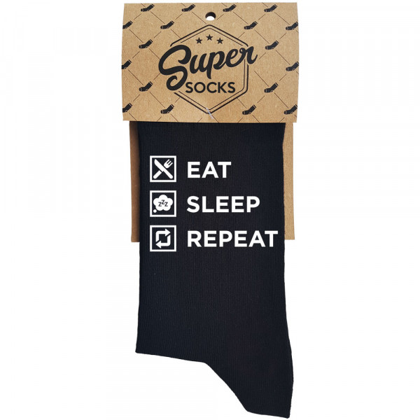 Șosete "Eat. Sleep. Repeat" Șosete "Eat. Sleep. Repeat"