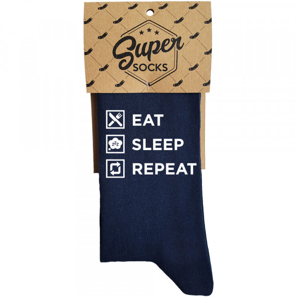 Șosete "Eat. Sleep. Repeat" Șosete "Eat. Sleep. Repeat"