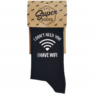 Șosete "I don't need you I have wifi"
