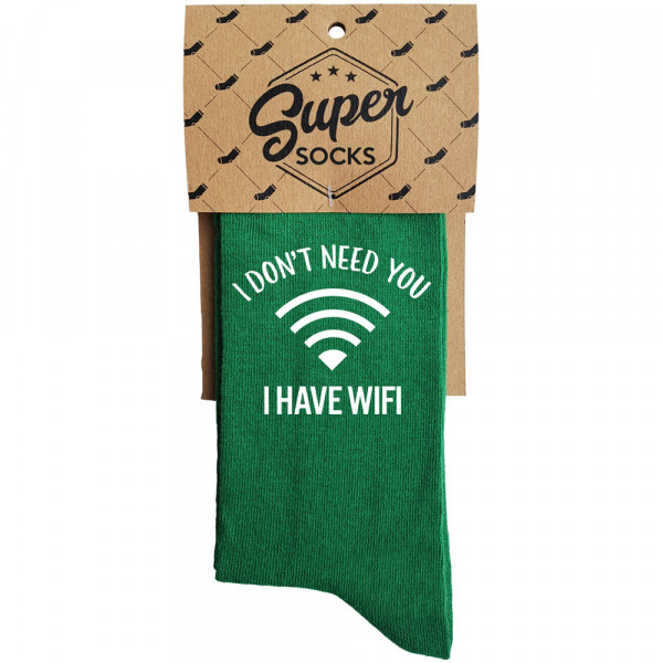 Șosete "I don't need you I have wifi" Șosete "I don't need you I have wifi"