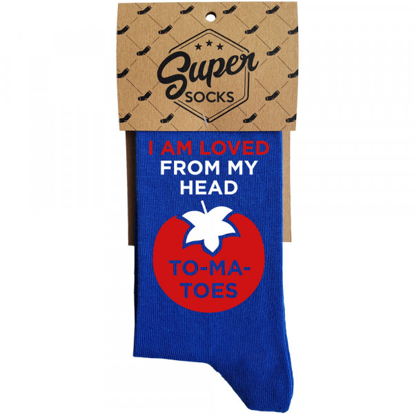 Șosete "I am loved from my head to my toes" Șosete "I am loved from my head to my toes"