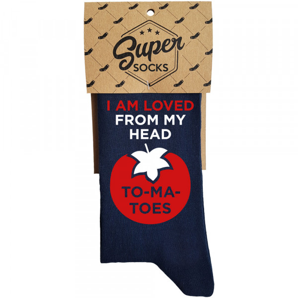 Șosete "I am loved from my head to my toes" Șosete "I am loved from my head to my toes"