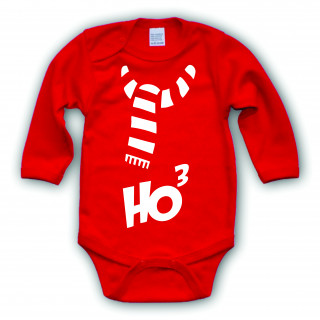 Salopetă roșie pentru bebeluși "Ho Ho Ho"