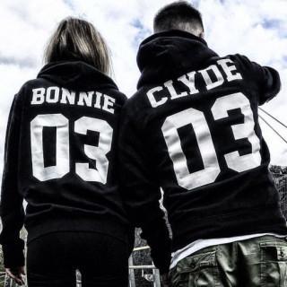 Set hanorac "Bonnie & Clyde" (cu numerele selectate)