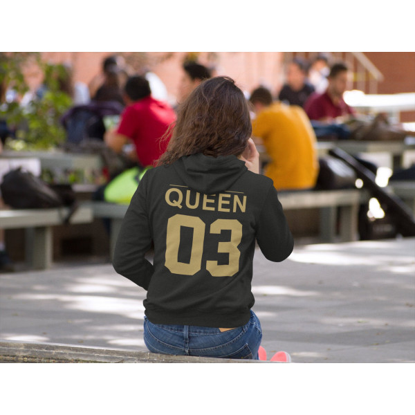 Set hanorac "KING & QUEEN" cu numerele selectate Set hanorac "KING & QUEEN" cu numerele selectate
