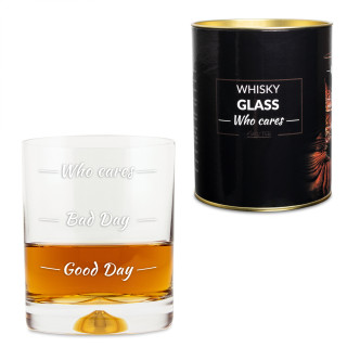 Pahar de whisky "Who Cares"