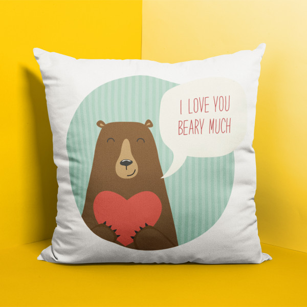 Față de pernă "Beary much" Față de pernă "Beary much"