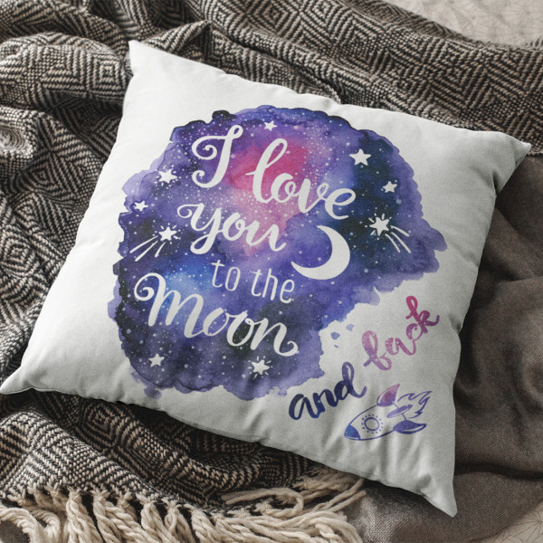 Față de pernă "To the moon and back" Față de pernă "To the moon and back"