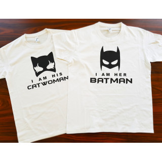 Set de tricouri "Batman & Catwoman"