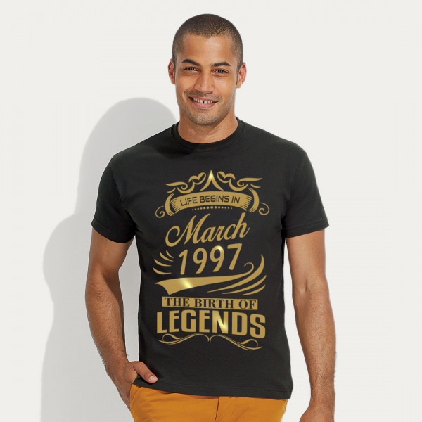Tricouri "The Birth of Legends" cu data selectată Tricouri "The Birth of Legends" cu data selectată