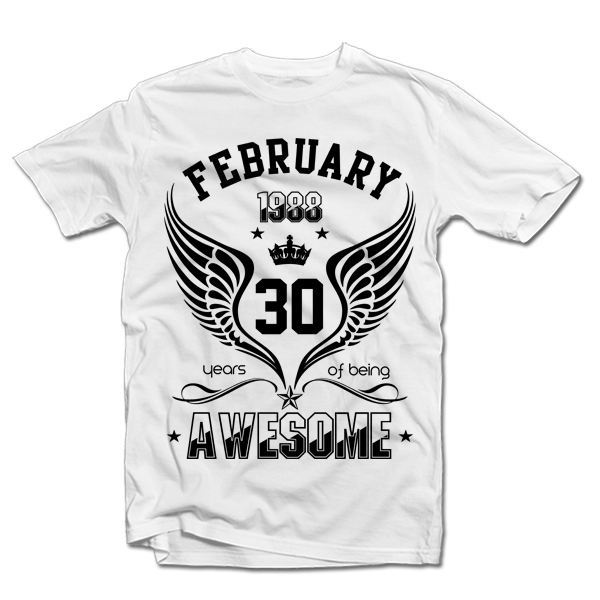 Tricouri "Being Awesome" cu data selectată Tricouri "Being Awesome" cu data selectată