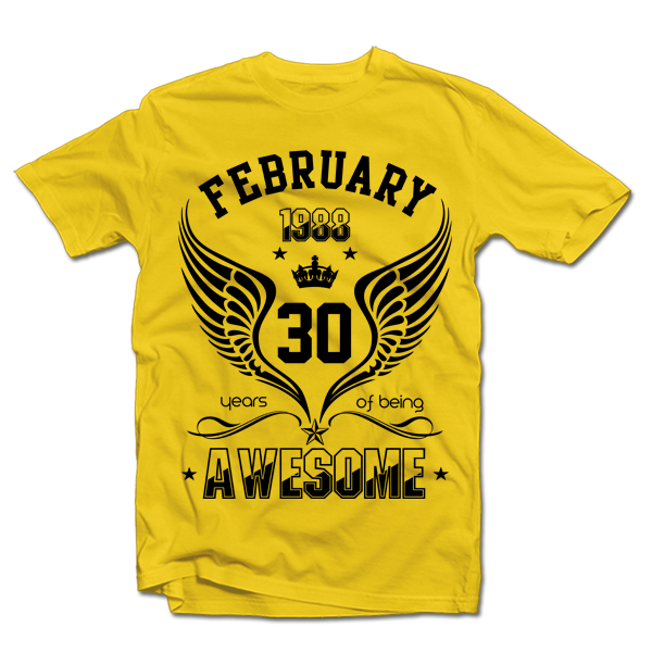 Tricouri "Being Awesome" cu data selectată Tricouri "Being Awesome" cu data selectată