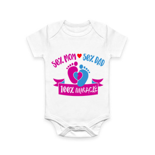 Salopetă pentru copii "Mom And Dad Is Miracle"