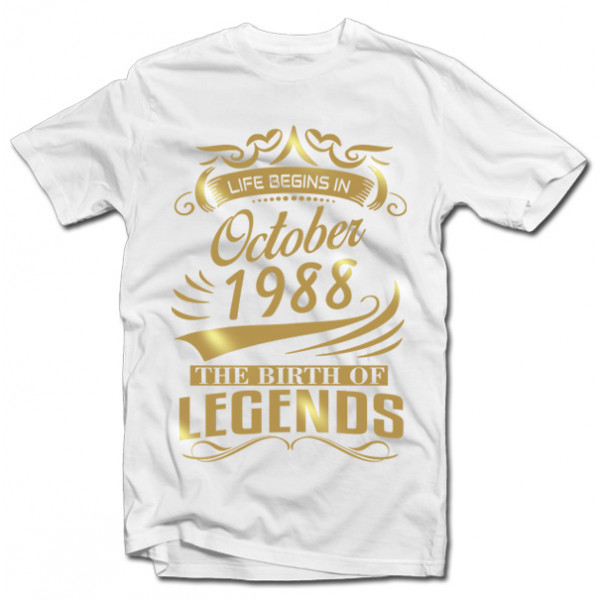 Tricouri "The Birth of Legends" cu data selectată Tricouri "The Birth of Legends" cu data selectată