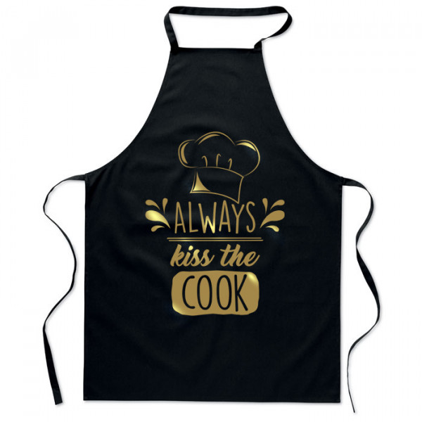 Șorț de bumbac "Always kiss the cook" Șorț de bumbac "Always kiss the cook"