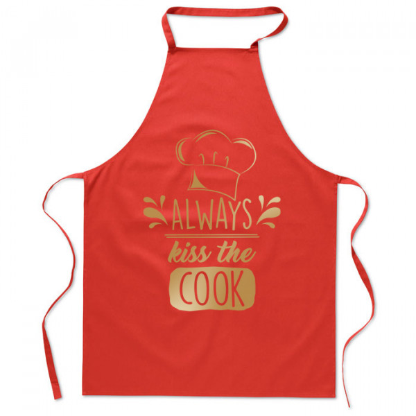Șorț de bumbac "Always kiss the cook" Șorț de bumbac "Always kiss the cook"