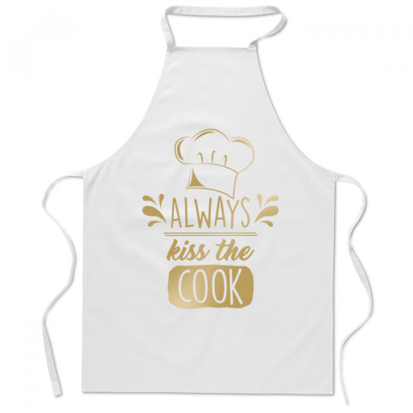Șorț de bumbac "Always kiss the cook" Șorț de bumbac "Always kiss the cook"