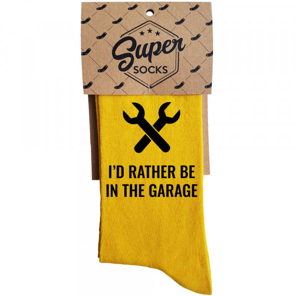 Șosete "I'd rather be in garage"