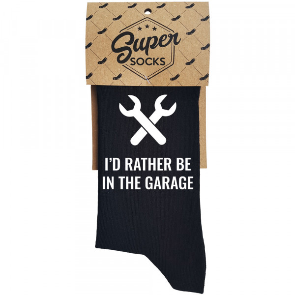 Șosete "I'd rather be in garage"