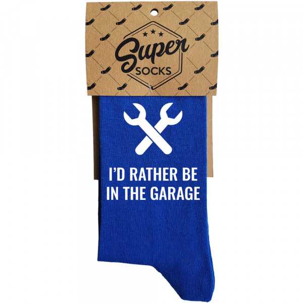 Șosete "I'd rather be in garage"