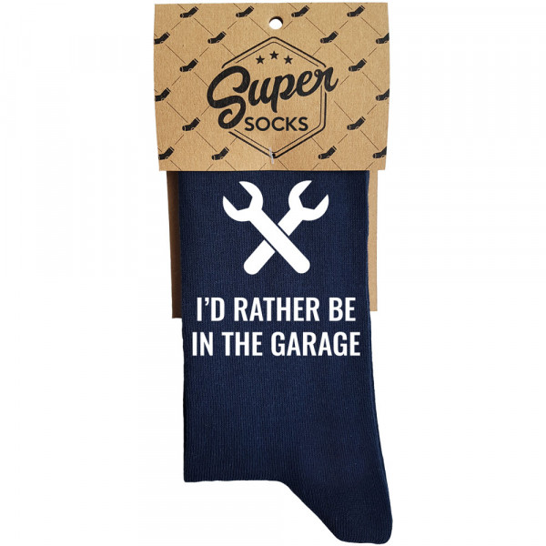 Șosete "I'd rather be in garage"