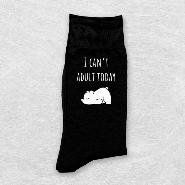 Șosete "I can't adult today"
