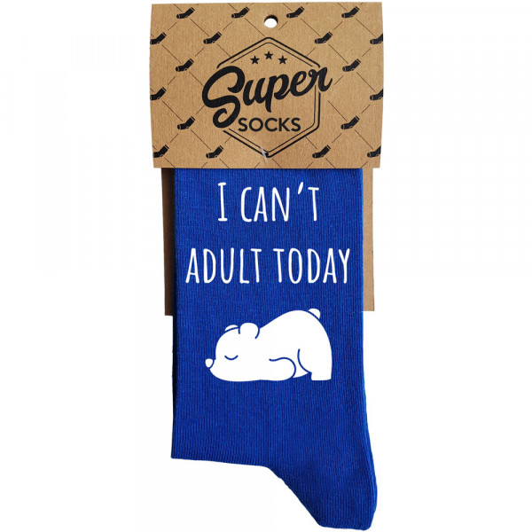 Șosete "I can't adult today"