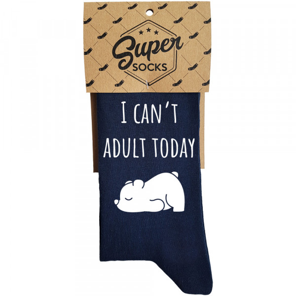 Șosete "I can't adult today"