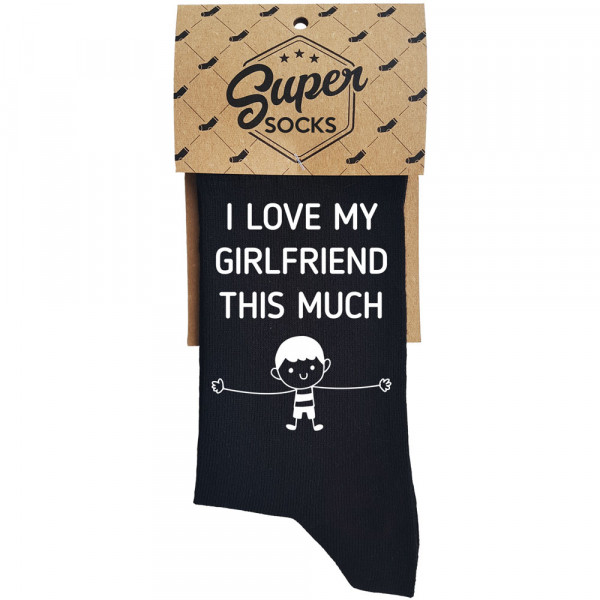Șosete "I love my girlfriend this much"