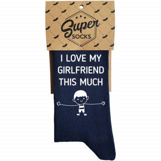 Șosete "I love my girlfriend this much"