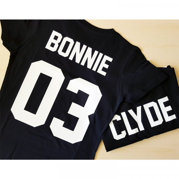 Set de tricouri "Bonnie și Clyde" cu numerele selectate Set de tricouri "Bonnie și Clyde" cu numerele selectate