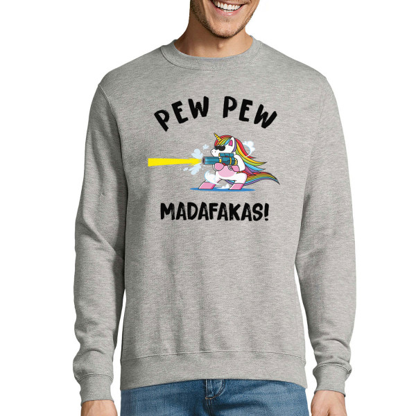 Hanorac "Unicorn Pew pew" (fără glugă)
