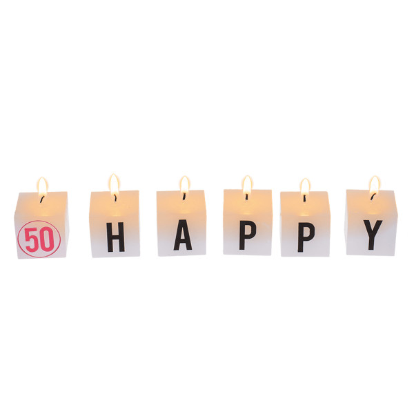 Set de lumânări aniversare „50” Set de lumânări aniversare „50”