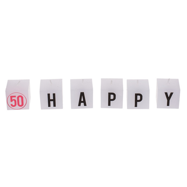 Set de lumânări aniversare „50” Set de lumânări aniversare „50”