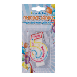 Lumânare pentru tort numărul 5