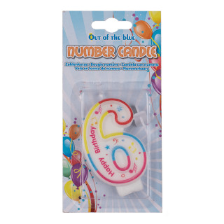 Lumânare pentru tort numărul 6