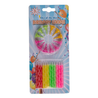 Lumânări colorate pentru tort (24 buc.)