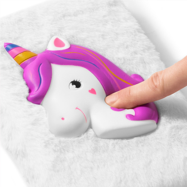 Caiet "Soft Unicorn" cu blană Caiet "Soft Unicorn" cu blană