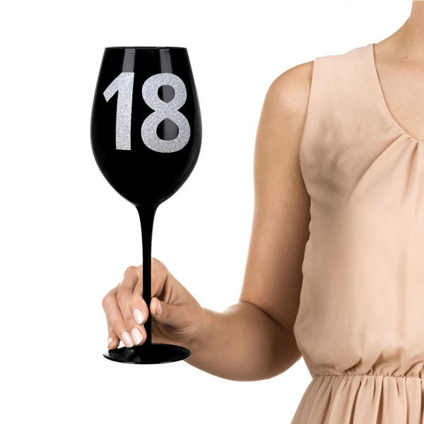 Pahar de vin XXL cu numărul 18 (860ml)