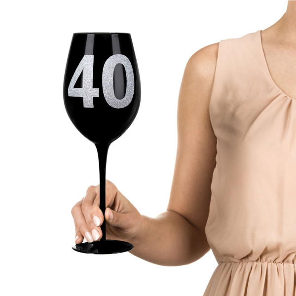 Pahar de vin XXL cu numărul 40 (860ml)