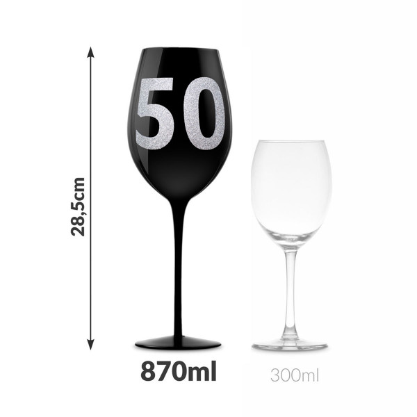 Pahar de vin XXL cu numărul 50 (860ml)